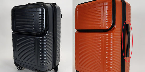 スーツケース　機内持込サイズにはなぜハンドルと底足が無いのか？